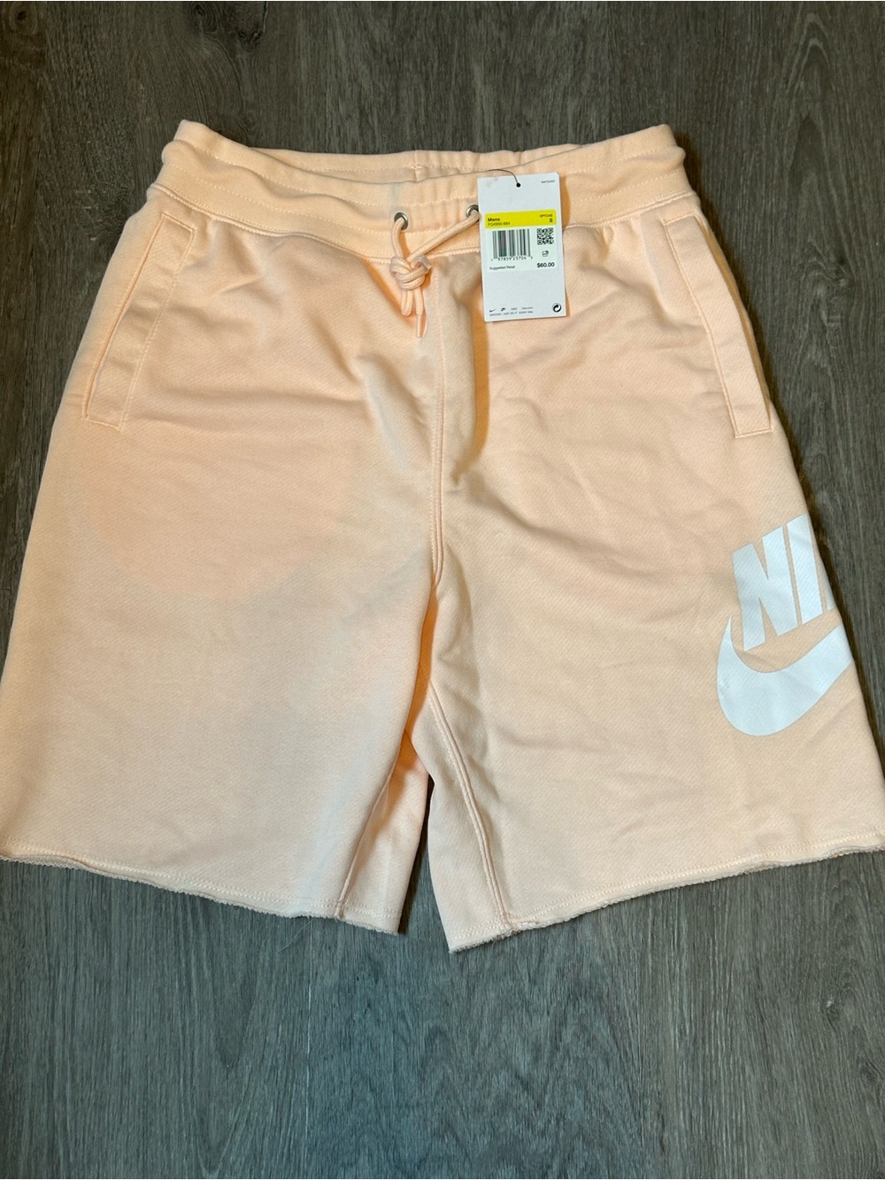 Nike | Men’s Size S | Peach Athletic Knit Logo Shorts - NWT!